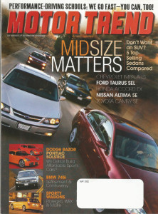 MOTOR TREND 2002 MAY - CALLAWAY FREELANDER, RAZOR, GT2